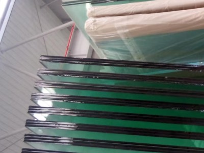 优潮双层钢化夹胶玻璃定制磨砂渐变